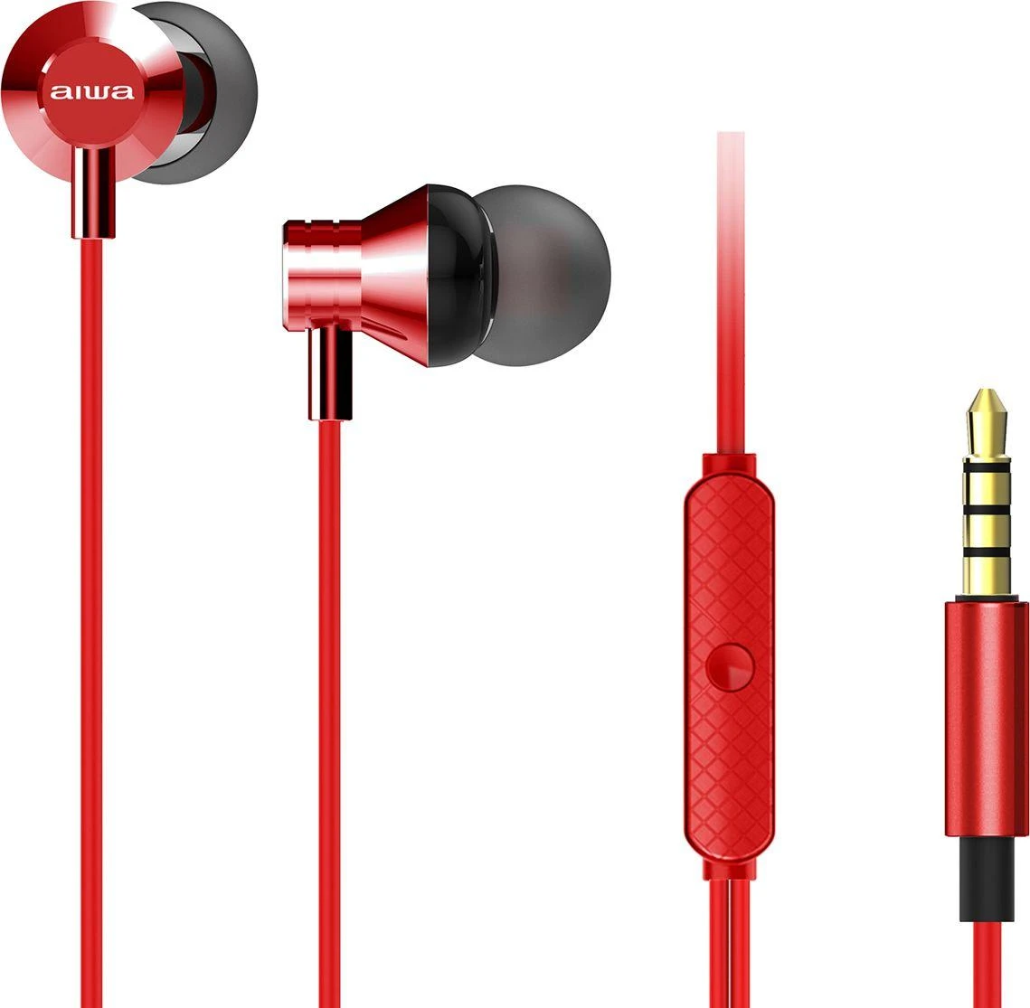 Ausinės Aiwa ESTM-50RD raudona
