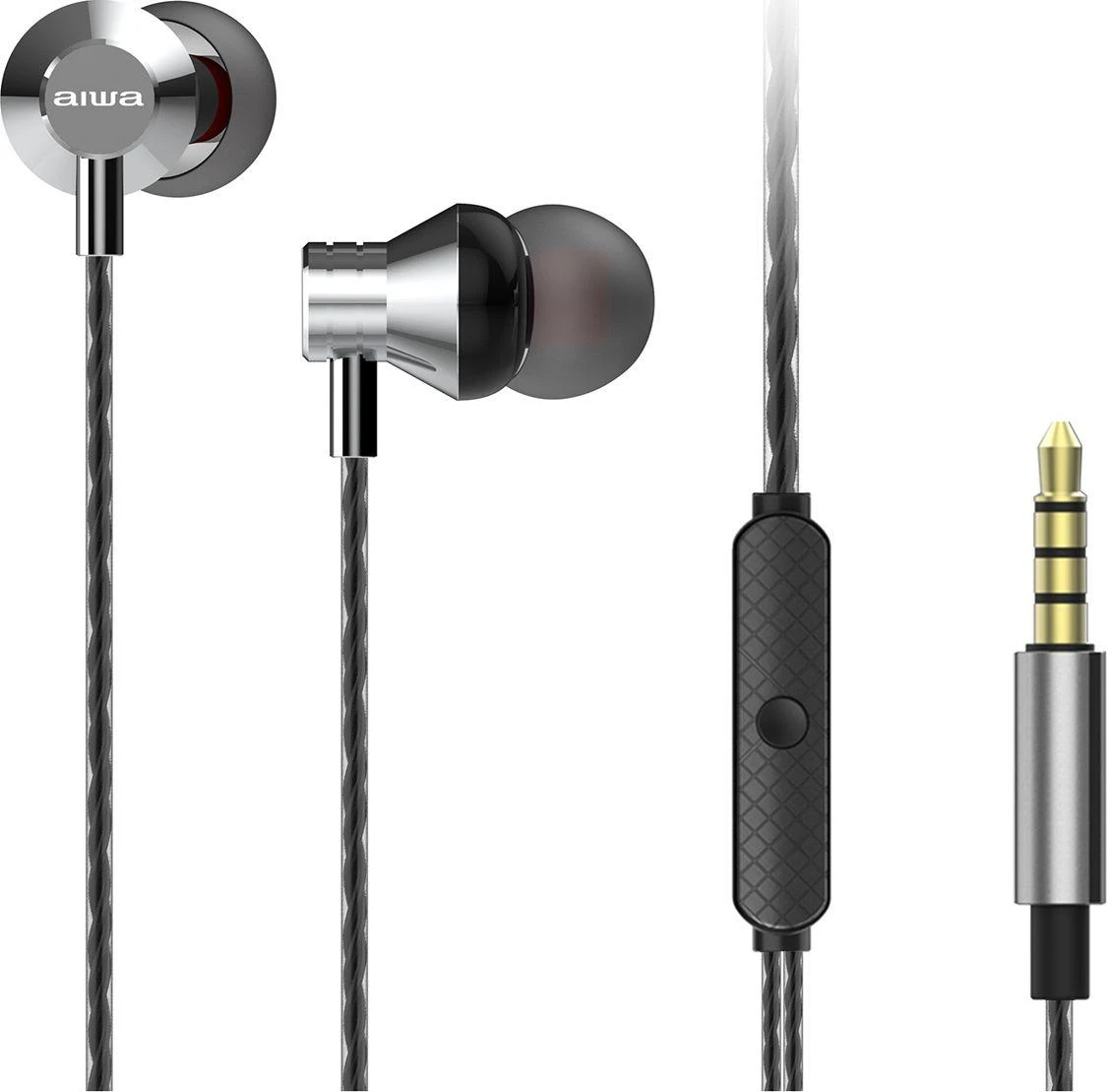 Ausinės 3.5mm ESTM-50SL Aiwa SIDABRO