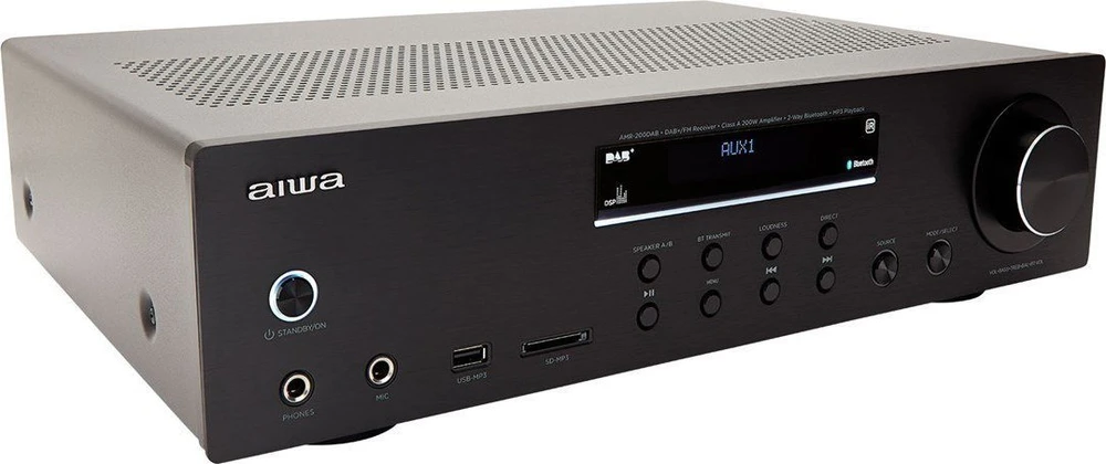 Aiwa AV imtuvas stereo AIWA AMR-200DAB Bluetooth su DAB+/FM (AMR-200DAB)