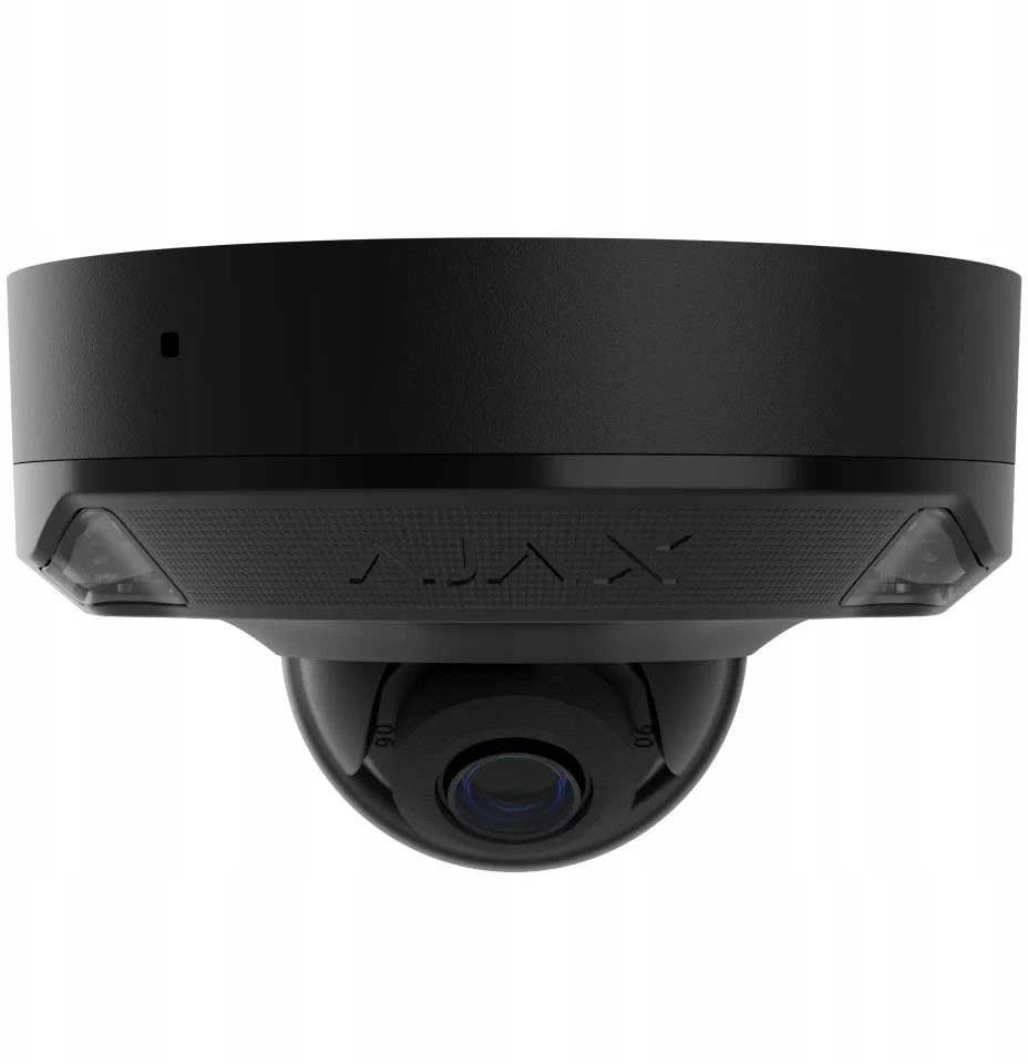 Ajax Systems Ajax HL kamera - kupolinė (stiklinė) DomeCam Mini (5 Mp/4 mm) (8EU) - juoda