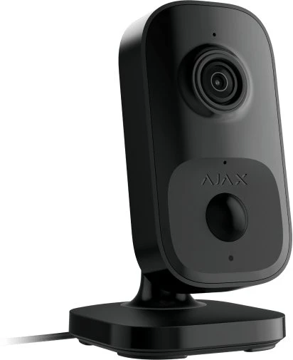 Ajax IndoorCam 111567.303.BL1 (juoda, 4MP, Wi-Fi 2.4GHz, 8m IR, HDR, AI, IP20)