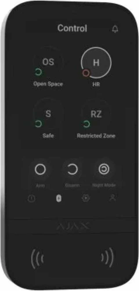 Signalizacijos Klaviatūra Ajax Keypad TouchScreen ASP, Baltos spalvos