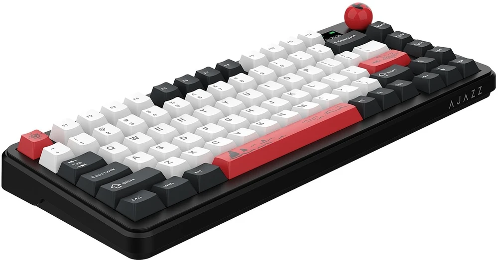 Klaviatūra mechaninė belaidė Ajazz AK820 MAX PLUS Avocado Switch Juodas Gray su ekranem