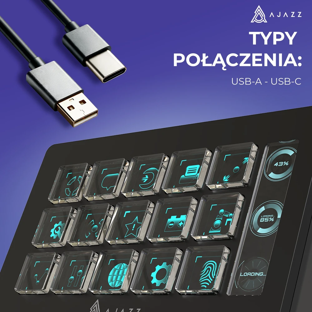 „Ajazz Ajazz AKP153E“ USB juodas srautinio perdavimo valdiklis