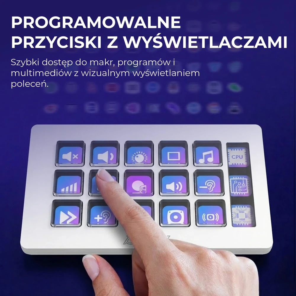 Ajazz Srautinio transliavimo valdymo pultas Ajazz AKP153E USB Baltas