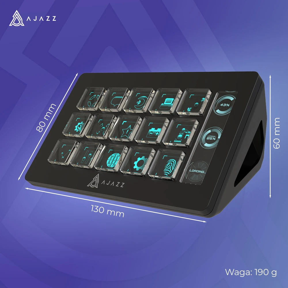 „Ajazz Ajazz AKP153E“ USB juodas srautinio perdavimo valdiklis