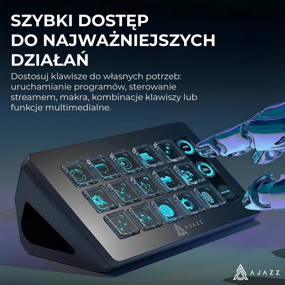 „Ajazz Ajazz AKP153E“ USB juodas srautinio perdavimo valdiklis