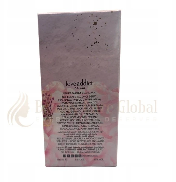 Ajmal Love Addict EDP parfumuotas vanduo moterims, 100 ml