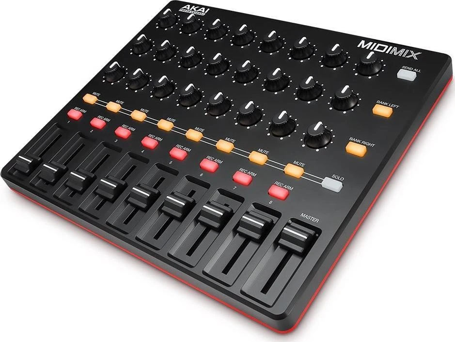 Midi kontroleris  AKAI MIDIMIX, Juodas