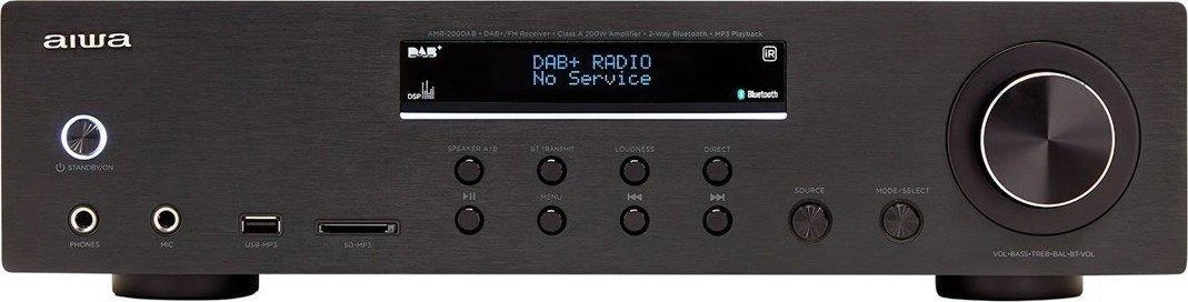 Aiwa AV imtuvas stereo AIWA AMR-200DAB Bluetooth su DAB+/FM (AMR-200DAB)