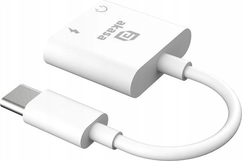 „Akasa“ USB C tipo į 3,5 mm ausinių lizdą jungiantis įkrovimo adapteris (maitinimo tiekimas),