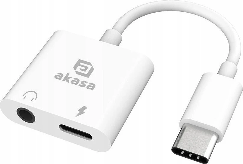 „Akasa“ USB C tipo į 3,5 mm ausinių lizdą jungiantis įkrovimo adapteris (maitinimo tiekimas),