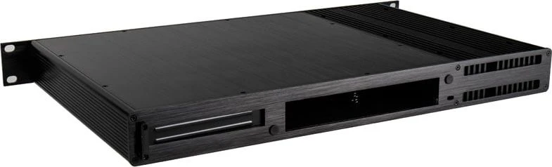 Akasa Galileo TU1 Thin–Mini–ITX 1U obudowa, OEM – juoda
