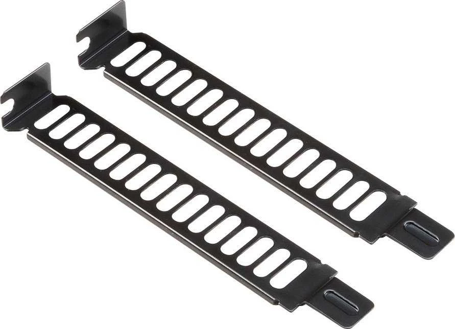 Akasa PCI slot bracket 2-pack - juodos spalvos