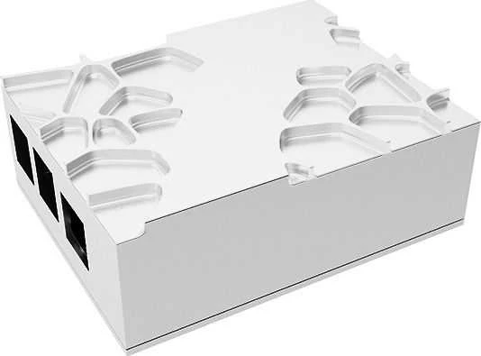 Akasa Aliuminio obudowa do Raspberry Pi 4B su Thermal–Kit – sidabrinė