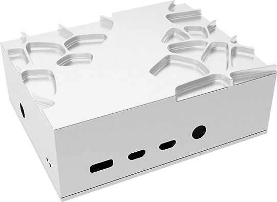 Akasa Aliuminio obudowa do Raspberry Pi 4B su Thermal–Kit – sidabrinė