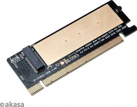 Akasa M.2 PCIe Adapteris with Cooler – juodas