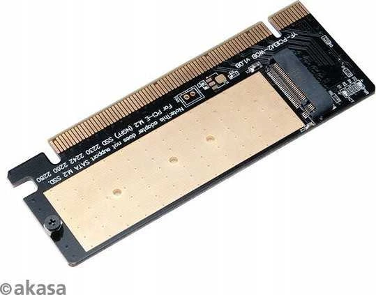 Akasa M.2 PCIe Adapteris with Cooler – juodas