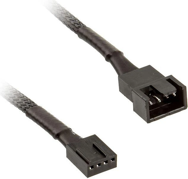 Kabelis AKASA 4-pin PWM, 0.3m, juodas AK-CBFA01-30 / AK-0010