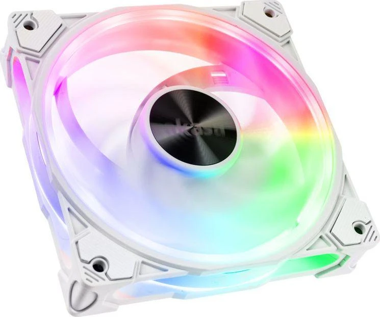 Akasa SOHO AR Addressable-RGB korpuso ventiliatorius, baltos spalvos – 120mm
