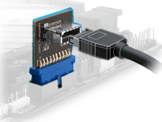 Akasa USB 3.0 to USB 3.1 20-pin Adapteris