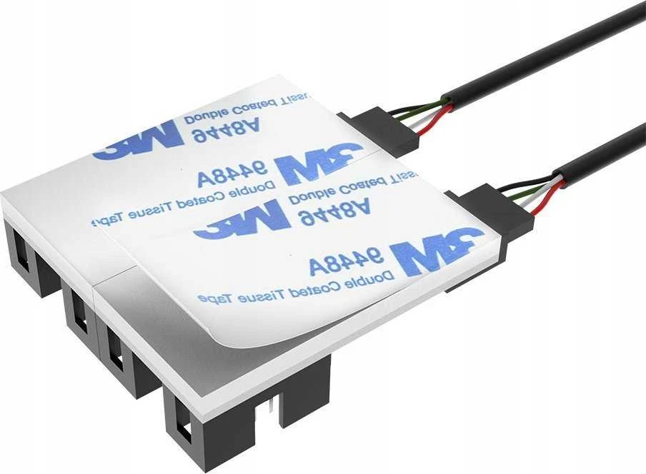 „Akasa“ vidinė USB 2.0 šakotuvo plokštė, įskaitant 30 cm USB laidą