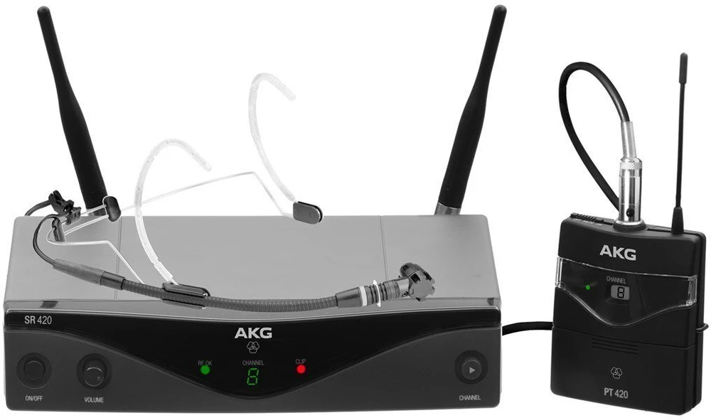 AKG WMS420 belaidis mikrofonas su ant galvos, A juosta
