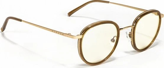 GUNNAR Optiks Atherton kompiuterio akiniai - skaidrūs lęšiai, auksiniai