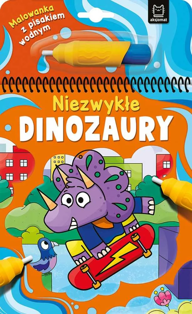 Aksjomat akvarelinių rašiklių spalvinimo puslapiai. Nežinomi dinozaurai. 37392
