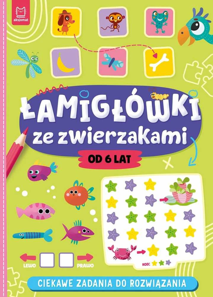 Dėlionė Aksjomat Gyvūnų galvosūkiai Įdomios užduotys vaikams 6+ KS0928