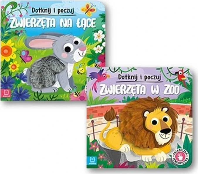 Aksjomat Touch Palieskite ir pajuskite Zoologijos sodo gyvūnų sensorinė knyga KS0908