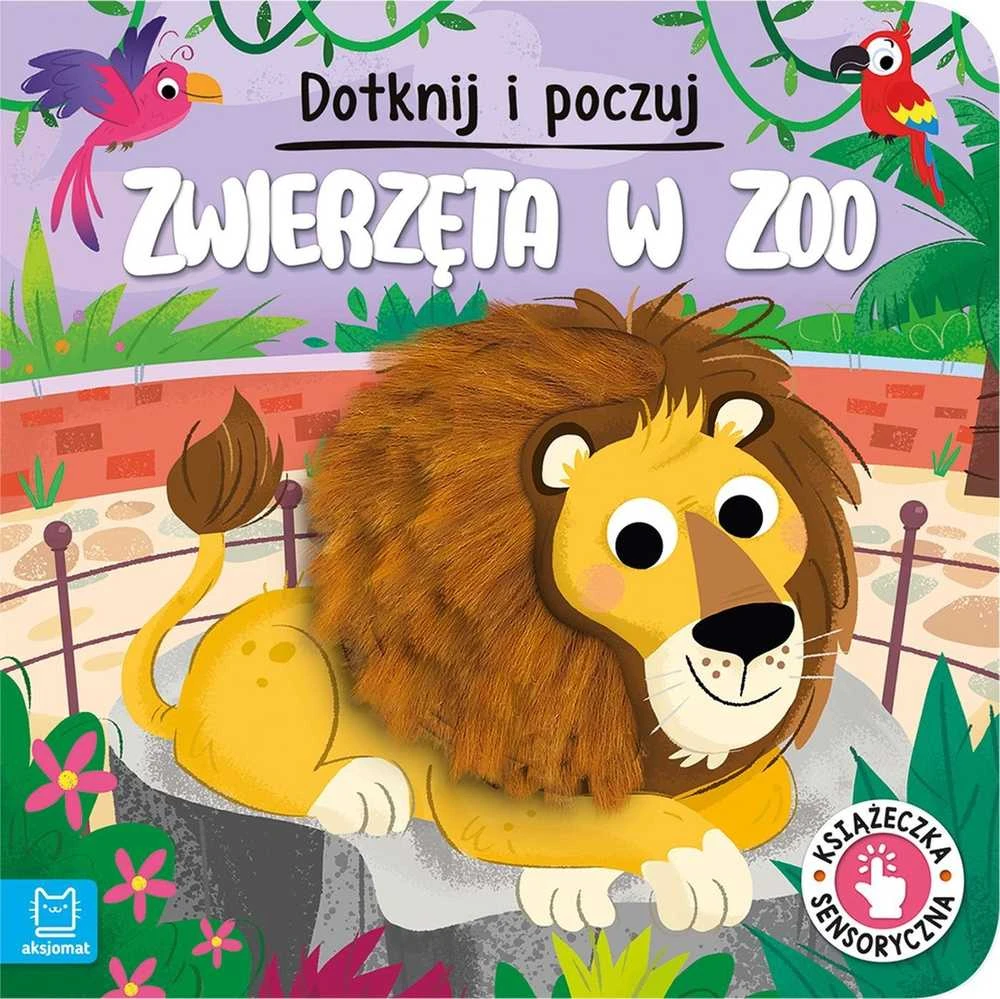 Aksjomat Touch Palieskite ir pajuskite Zoologijos sodo gyvūnų sensorinė knyga KS0908