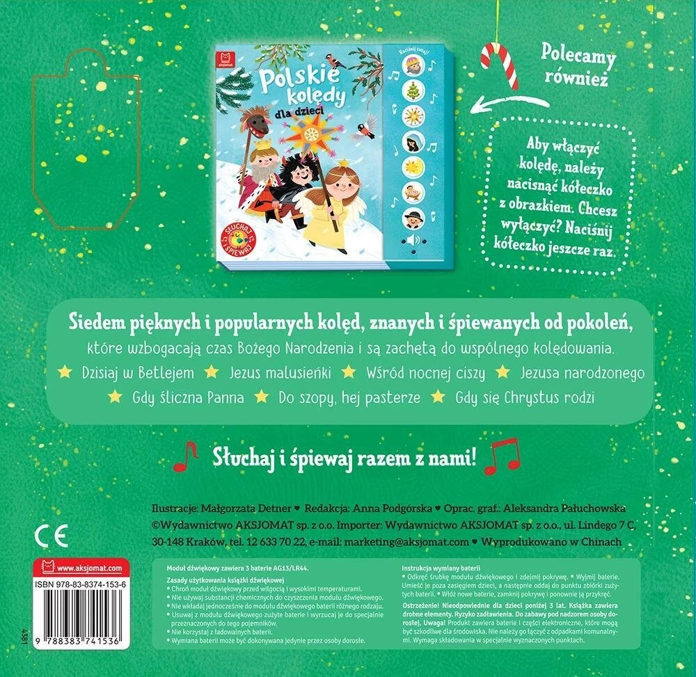 Aksjomat „Axiom Christmas Carols“ vaikams Klausyk ir dainuok! 41536