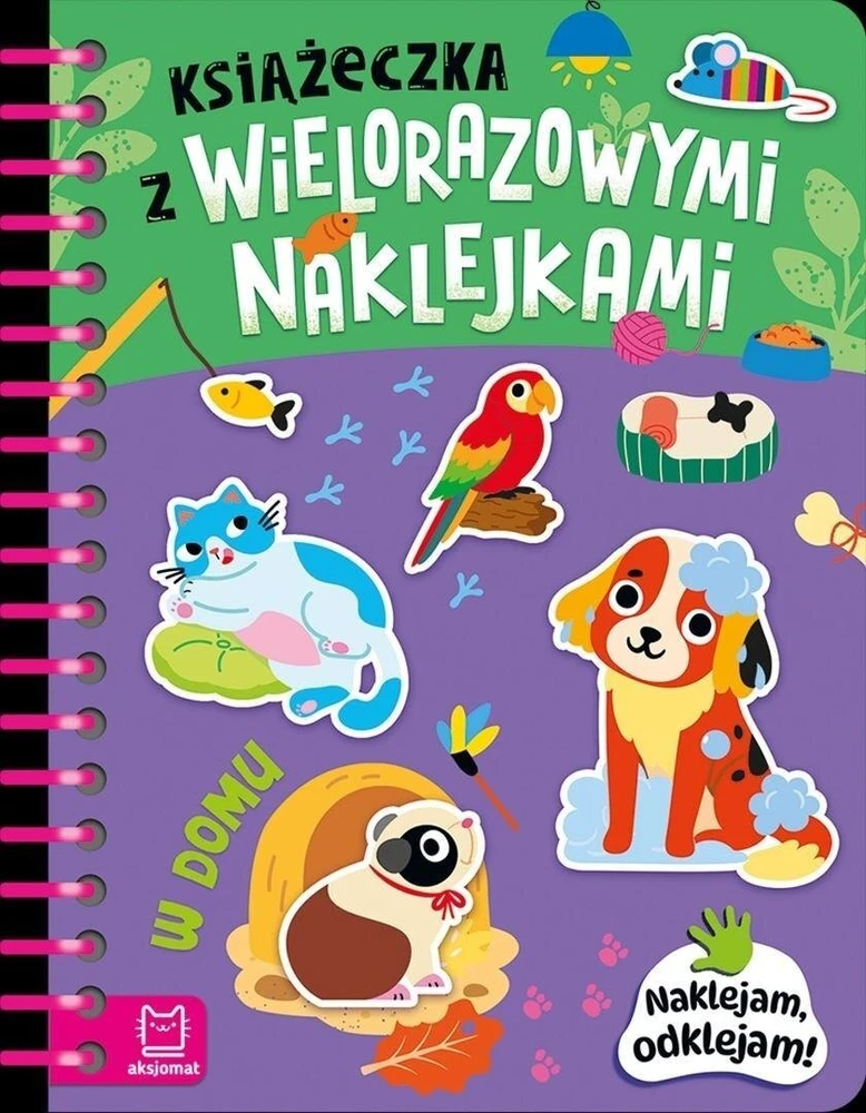 Aksjomat Książeczka su wielorazow.naklejk.W domu 42526
