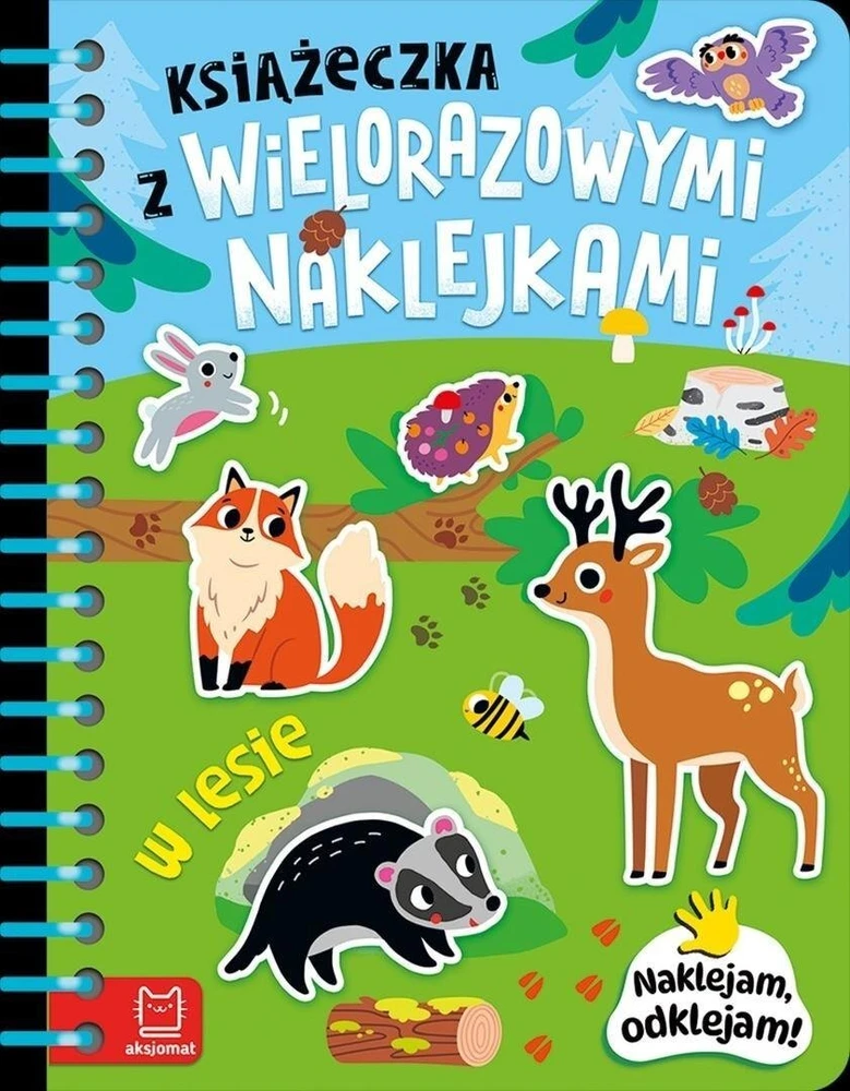 Aksjomat Książeczka su wielorazow.naklejk.W lesie 42533