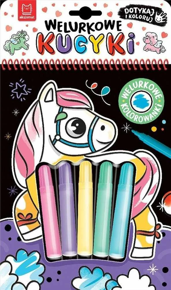 Aksjomat Axiom Piešimo Knyga Velvet Ponies KS1150 Su Žymekliais