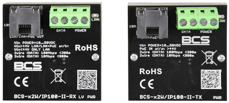 BCS-X2W/IP100-II siųstuvas ir imtuvas