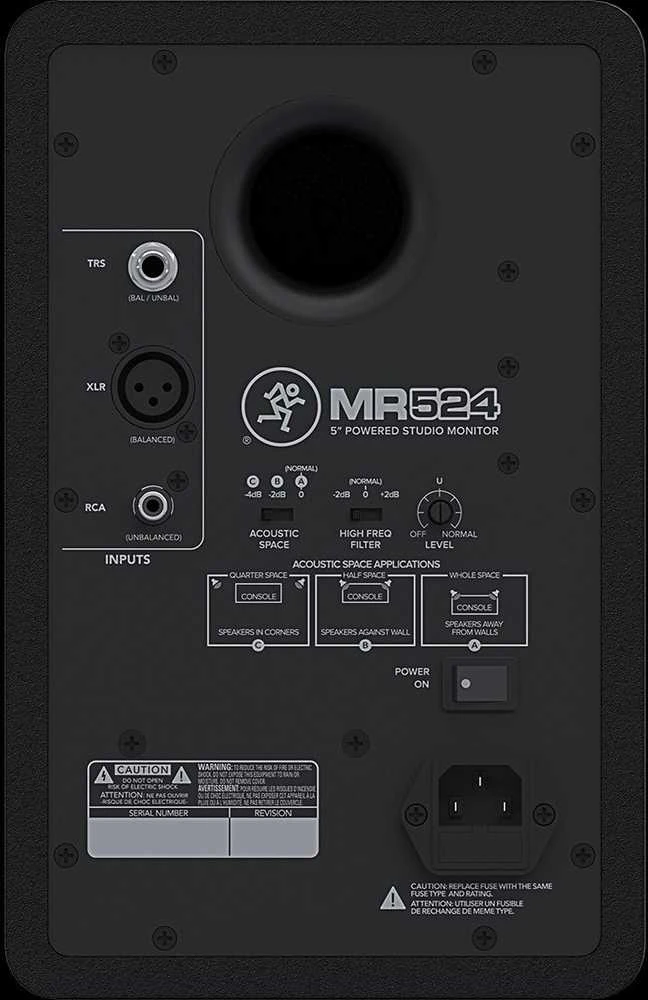 Kompiuterio kolonėlės MCK Mackie MR524 Juoda Vielinis 30 W