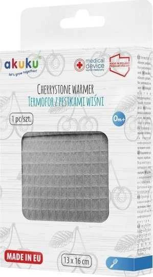 Albis AKUKU vyšnių kauliukų pagalvėlė, pilka, A0635