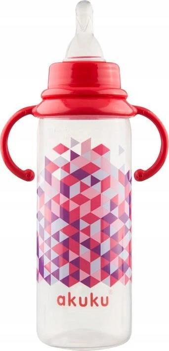 Akuku maitinimo buteliukas 250 ml su silikoniniu žinduku, mašinos