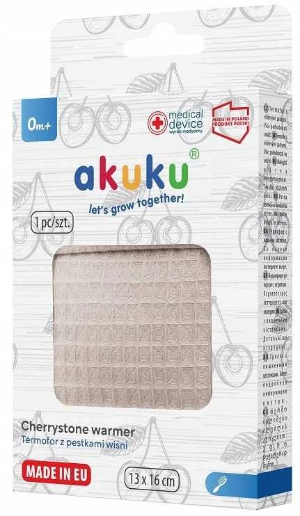 Albis AKUKU A0633 Vyšnių pagalvėlė Hot Pad 13x16 cm smėlio spalvos