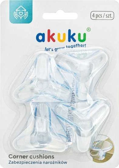 Akuku kampų apsauga (4 vnt.), permatoma, skaidri, A0652