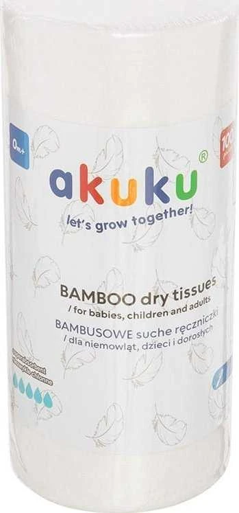 AKUKU A0687 Vienkartinės bambuko servetėlės 18x25 cm 100 vnt