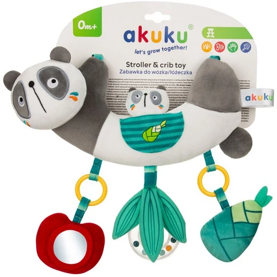 Albis Akuku pakabinas pliušinis žaislas Panda, A0702