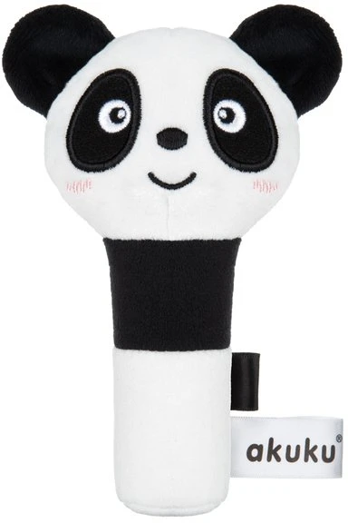 Akuku minkštas pliušinis žaisliukas/ barškutis Panda, A0706