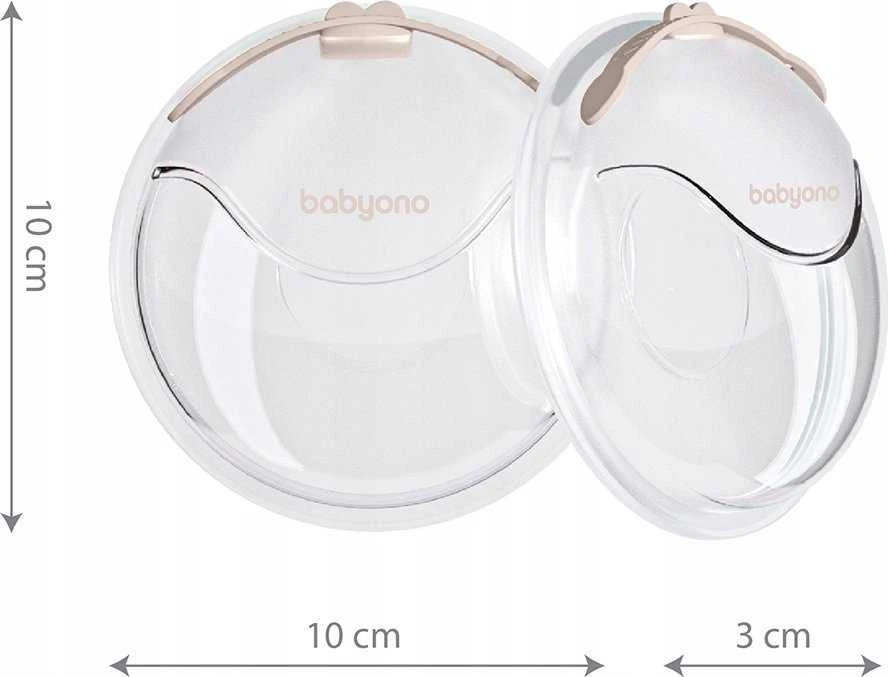 Akuku Baby Ono Silikoninis pieno surinkėjas BabyOno 2in1, 2 vnt.