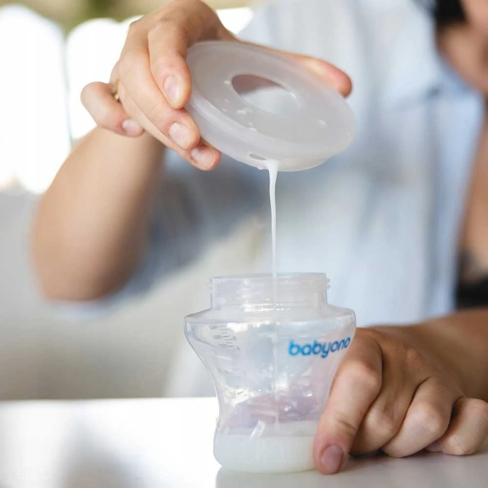 Akuku Baby Ono Silikoninis pieno surinkėjas BabyOno 2in1, 2 vnt.