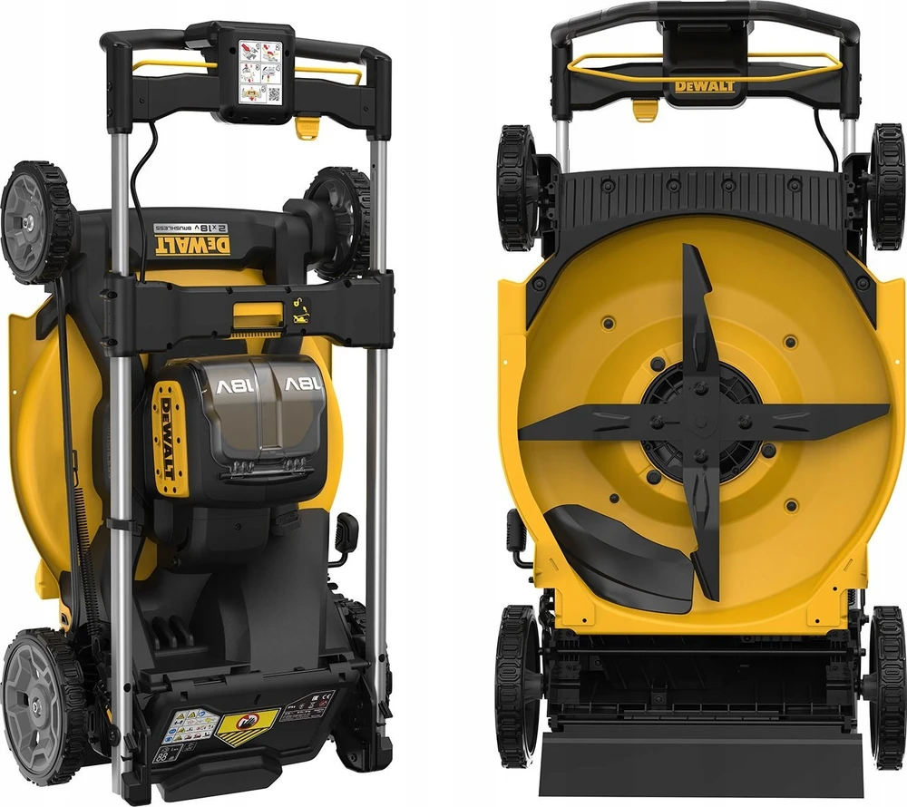 DEWALT stumiama akumuliatorinė vejapjovėDCMWP134N,  2x18V, 53cm, be akumuliatoriaus ir kroviklio