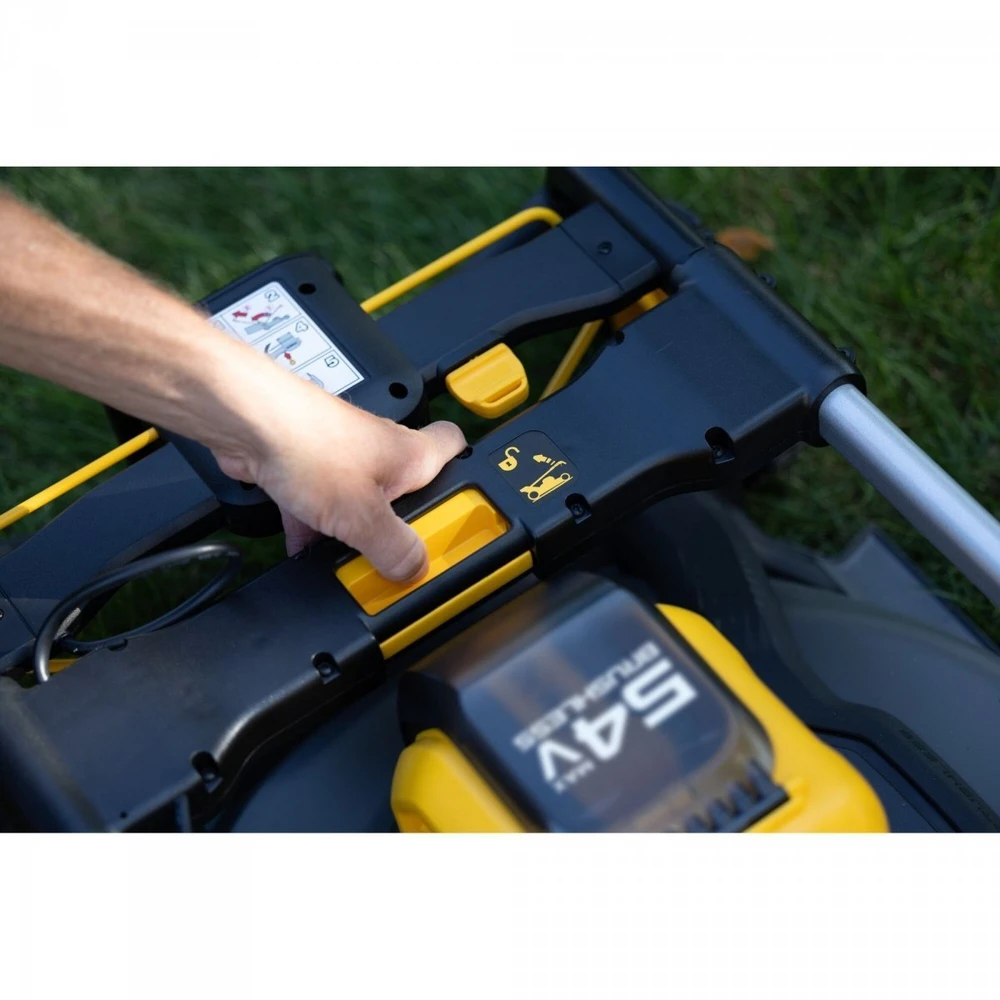 DeWALT stumiama akumuliatorinė vejapjovė DCMWP500N, 53cm, 54V FLEXVOLT be akumuliatoriaus ir kroviklio