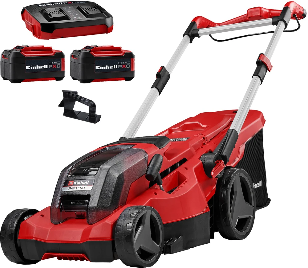 Akumuliatorinė vejapjovė Einhell Rasarro 36/380 M BL AKU (2x5,2AH) 3413184